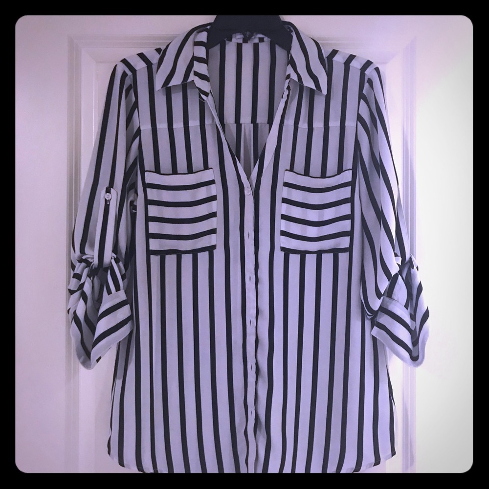 Express black and white very stipe portofino
